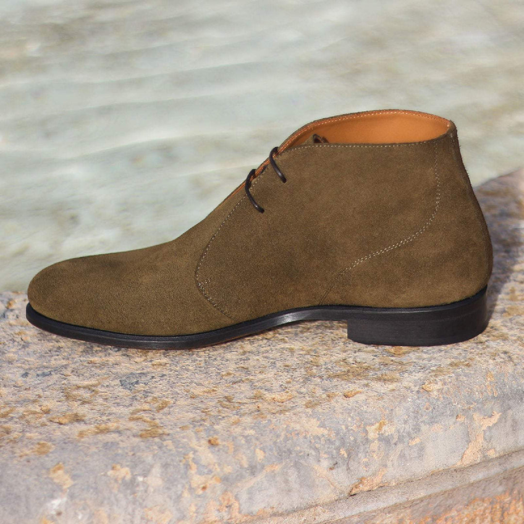 Men's Chukka Boots Leather Green 1763 1- MERRIMIUM--GID-1367-1763