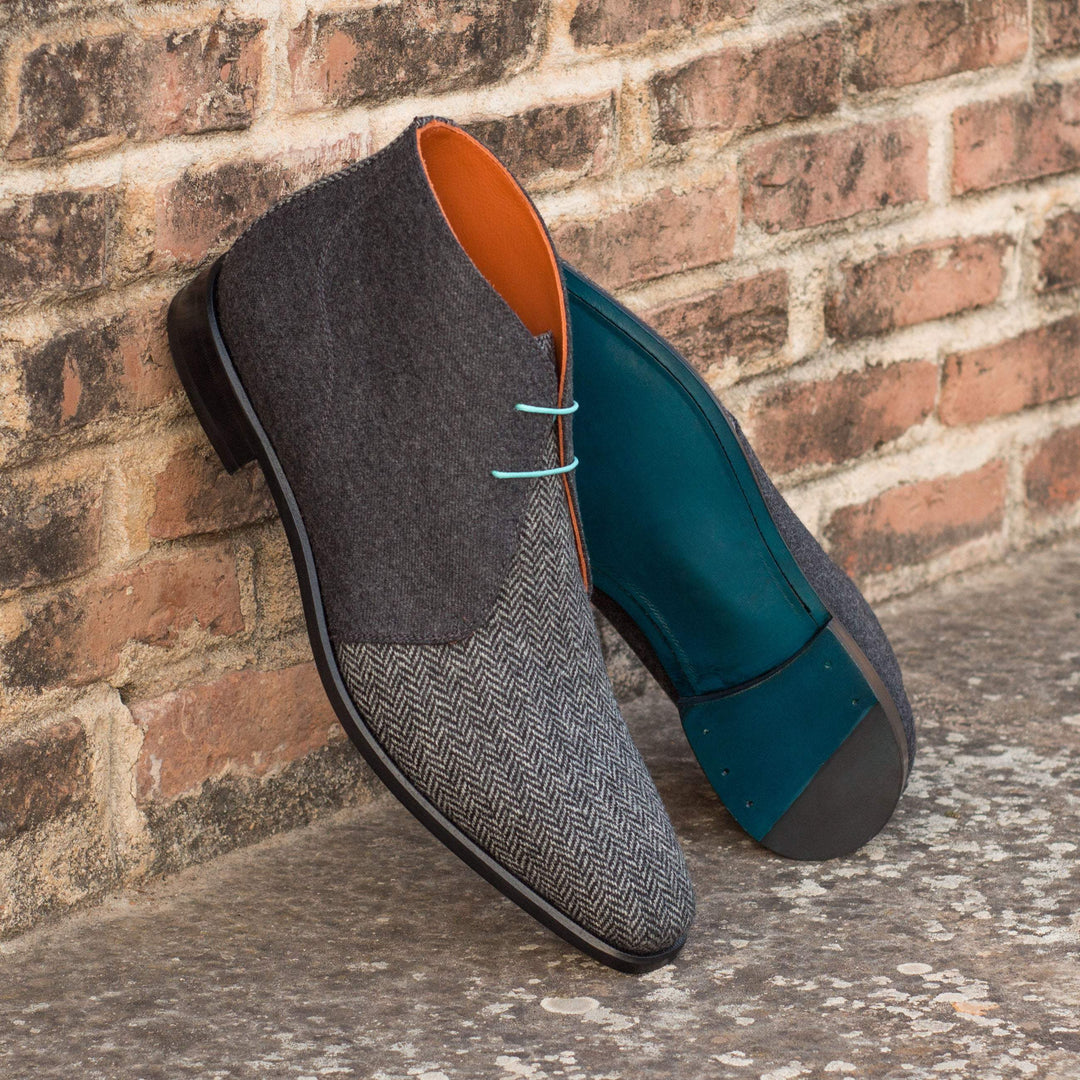 Men's Chukka Boots Leather Grey 3638 1- MERRIMIUM--GID-1376-3638