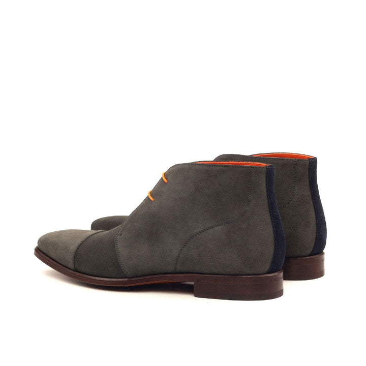 Men's Chukka Boots Leather Grey Blue 2491 4- MERRIMIUM