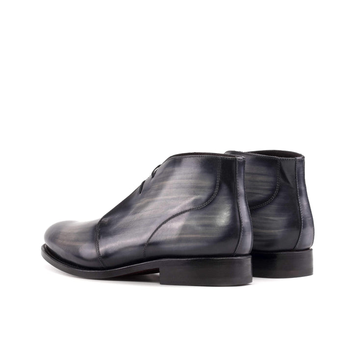 Men's Chukka Boots Patina Leather Goodyear Welt Grey 5682 4- MERRIMIUM