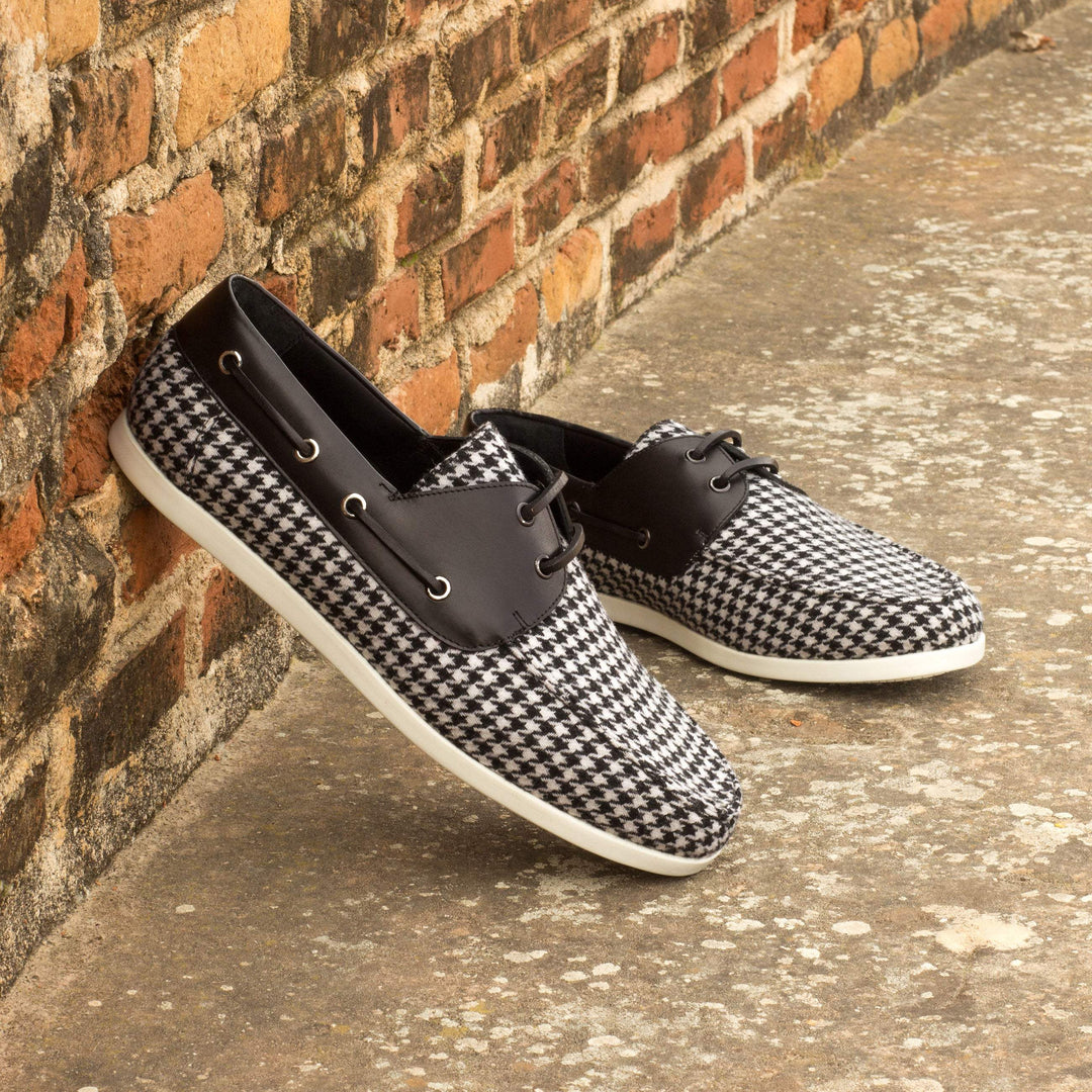 Men's Classic Boat Shoes Leather Black 4031 1- MERRIMIUM--GID-1409-4031