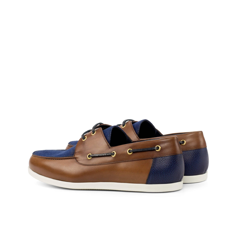 Men's Classic Boat Shoes Leather Blue Brown 4315 2- MERRIMIUM