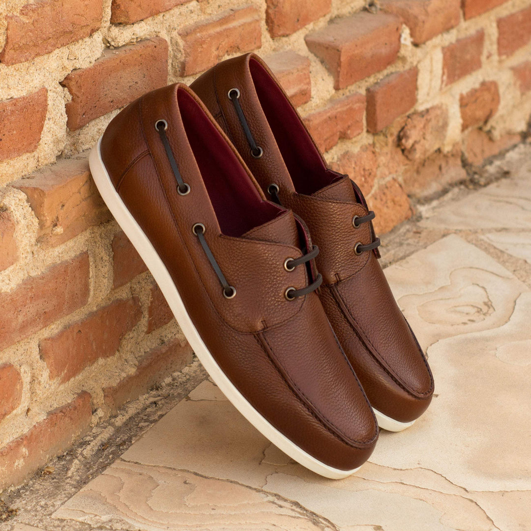 Men's Classic Boat Shoes Leather Brown 3623 1- MERRIMIUM--GID-1409-3623