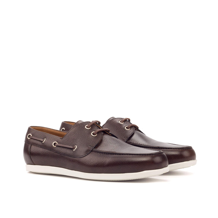 Men's Classic Boat Shoes Leather Dark Brown 3326 3- MERRIMIUM