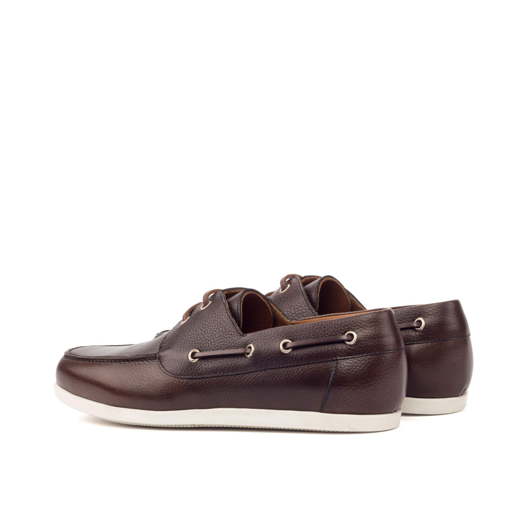 Men's Classic Boat Shoes Leather Dark Brown 3326 4- MERRIMIUM