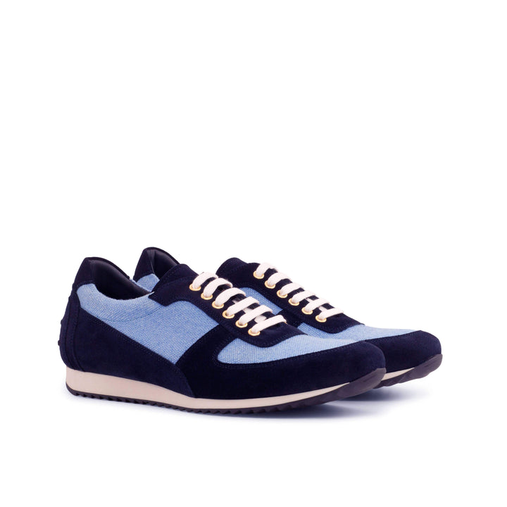 Men's Corsini Sneakers Leather Blue 4182 3- MERRIMIUM