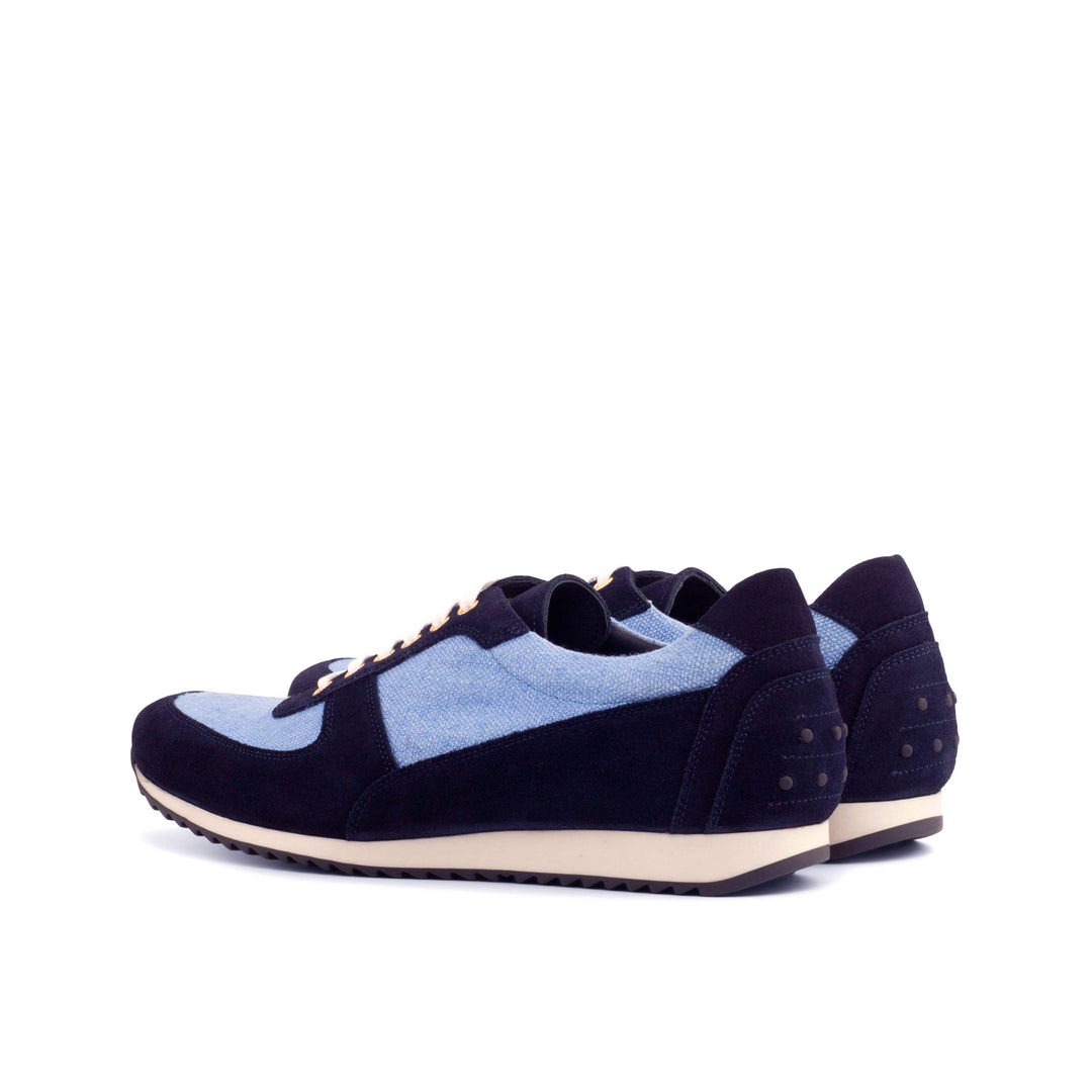 Men's Corsini Sneakers Leather Blue 4182 4- MERRIMIUM