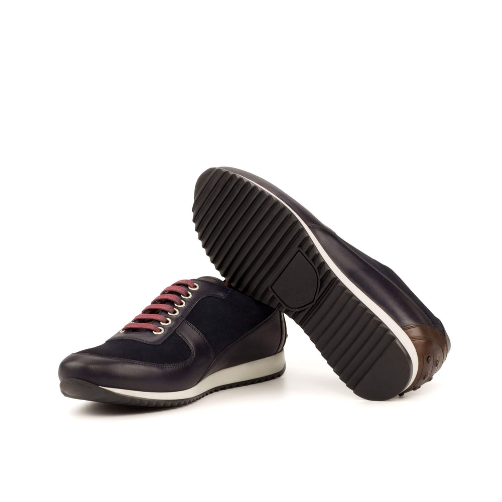 Men's Corsini Sneakers Leather Blue Dark Brown 3626 2- MERRIMIUM