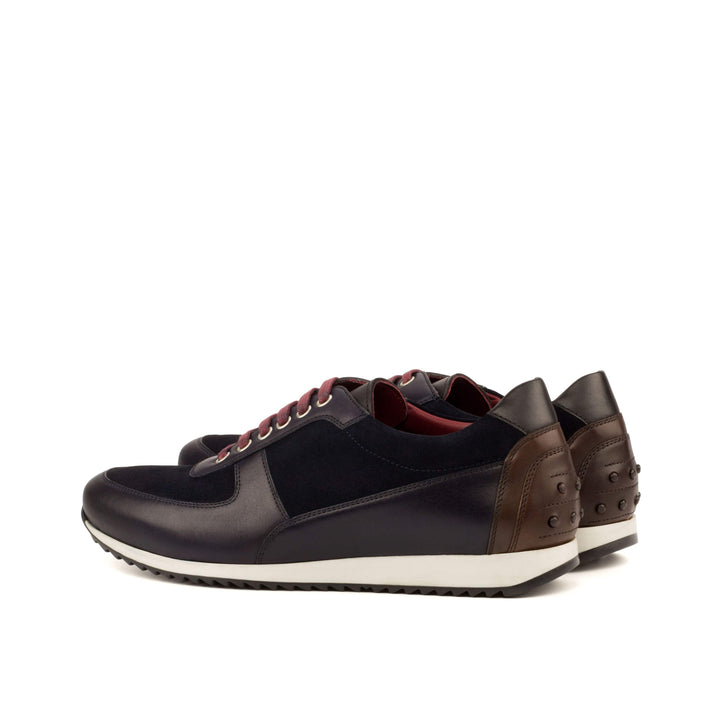 Men's Corsini Sneakers Leather Blue Dark Brown 3626 4- MERRIMIUM