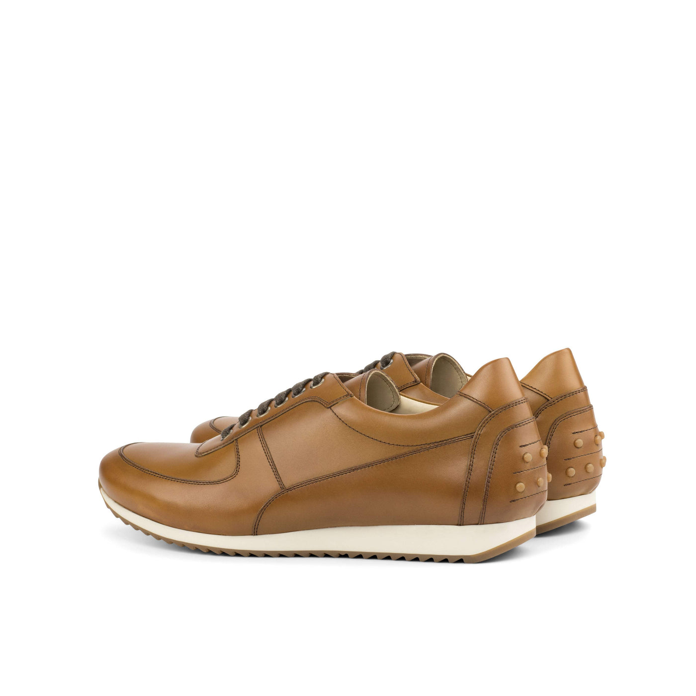 Men's Corsini Sneakers Leather Brown 4494 4- MERRIMIUM