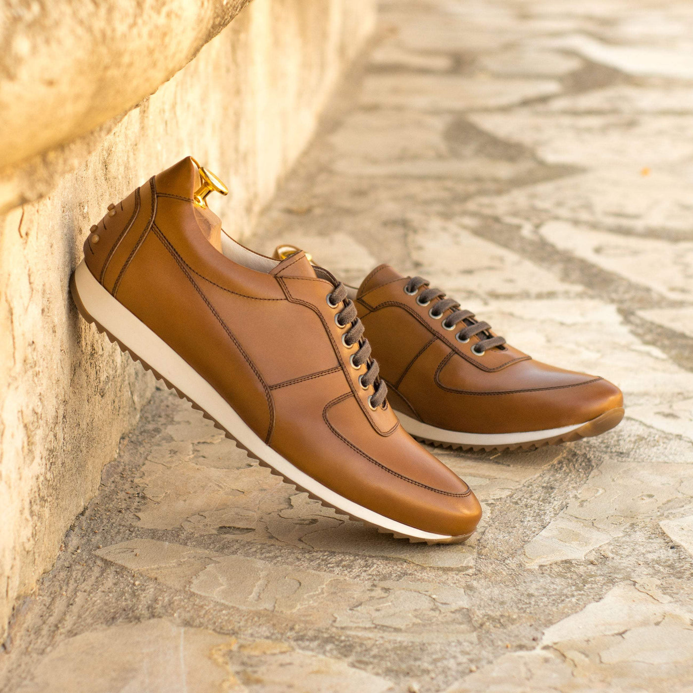 Men's Corsini Sneakers Leather Brown 4494 1- MERRIMIUM--GID-1410-4494