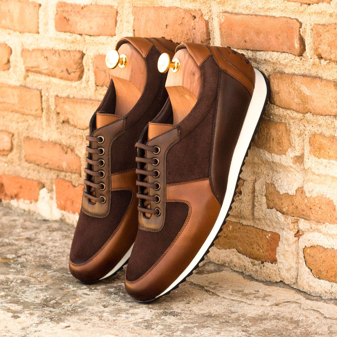 Men's Corsini Sneakers Leather Brown Dark Brown 3355 1- MERRIMIUM--GID-1410-3355