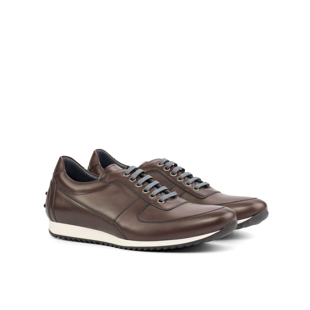 Men's Corsini Sneakers Leather Dark Brown 4484 3- MERRIMIUM