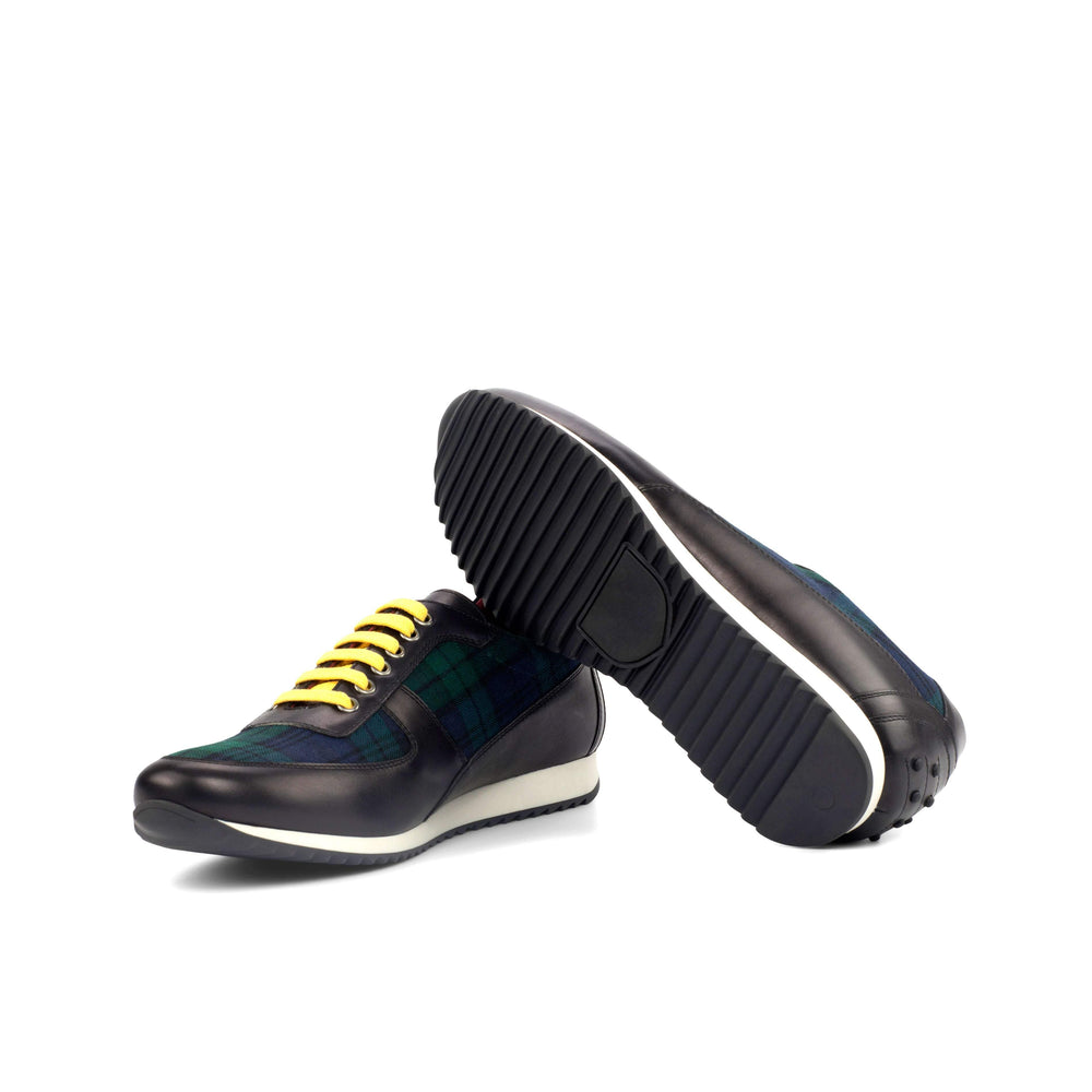 Men's Corsini Sneakers Leather Green Black 4317 2- MERRIMIUM
