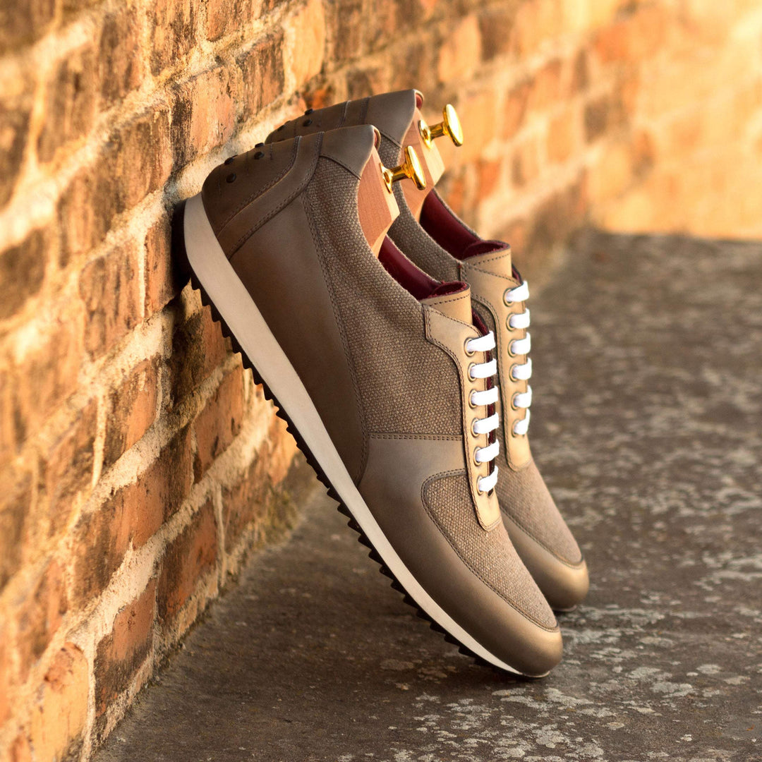 Men's Corsini Sneakers Leather Grey 3183 1- MERRIMIUM--GID-1410-3183