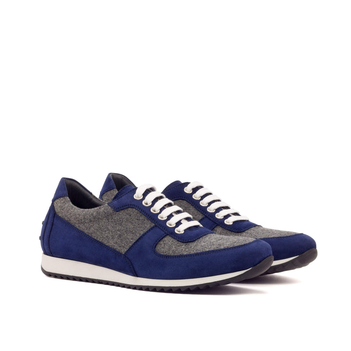 Men's Corsini Sneakers Leather Grey Blue 3397 3- MERRIMIUM