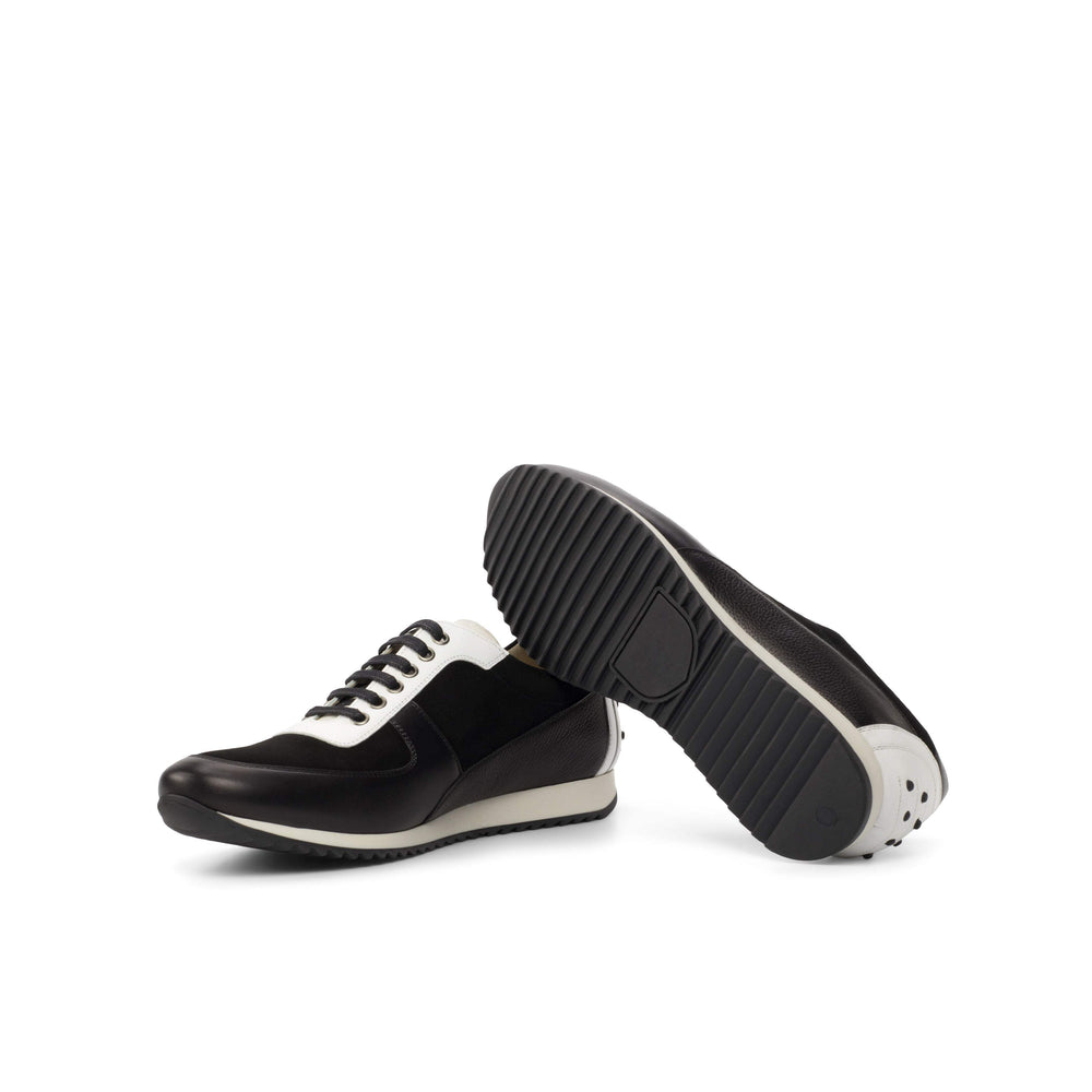 Men's Corsini Sneakers Leather White Black 4495 2- MERRIMIUM