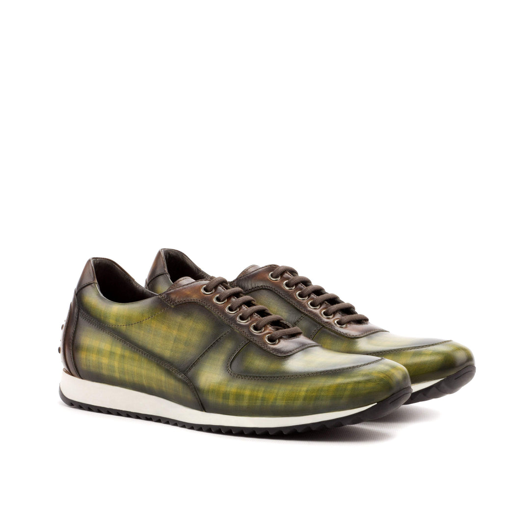Men's Corsini Sneakers Patina Dark Brown Green 3583 3- MERRIMIUM