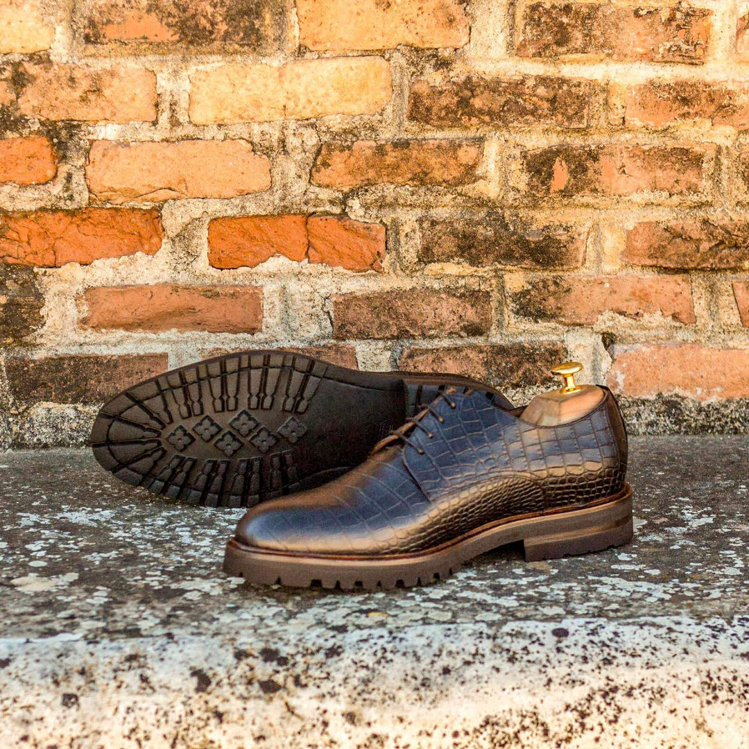 Men's Derby Shoes Leather Black 2987 1- MERRIMIUM--GID-1368-2987
