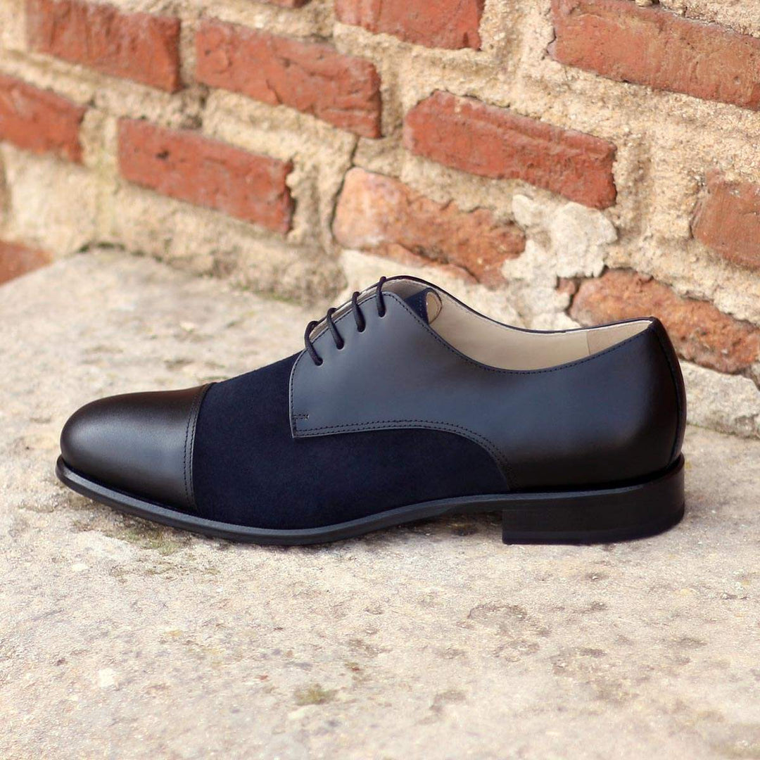 Men's Derby Shoes Leather Black Blue 1922 1- MERRIMIUM--GID-1368-1922