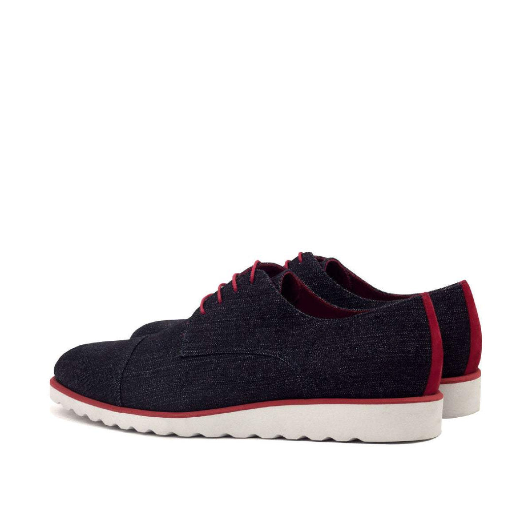 Men's Derby Shoes Leather Blue Red 2472 4- MERRIMIUM