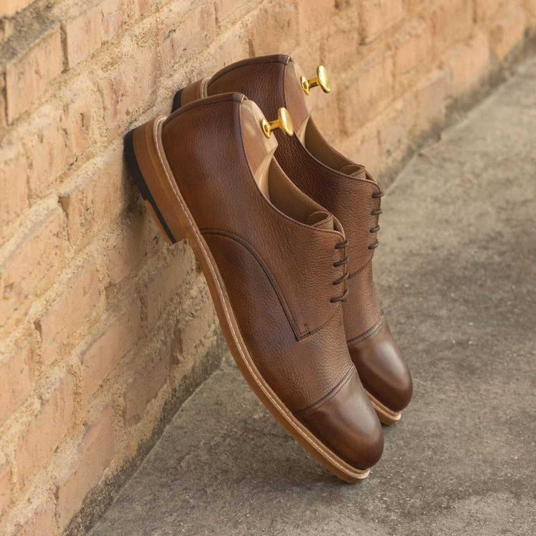 Men's Derby Shoes Leather Brown 2888 4- MERRIMIUM