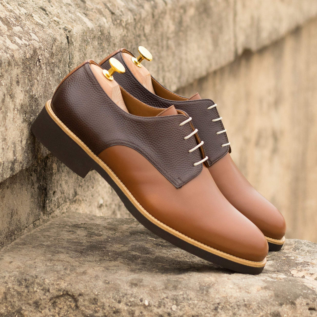 Men's Derby Shoes Leather Brown Dark Brown 4735 1- MERRIMIUM--GID-1368-4735