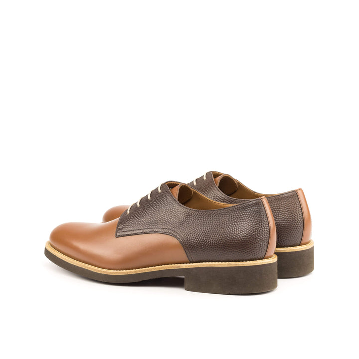 Men's Derby Shoes Leather Brown Dark Brown 4735 4- MERRIMIUM