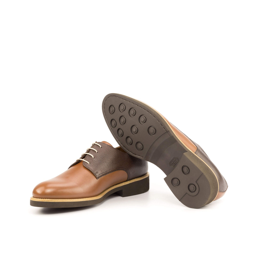 Men's Derby Shoes Leather Brown Dark Brown 4735 2- MERRIMIUM
