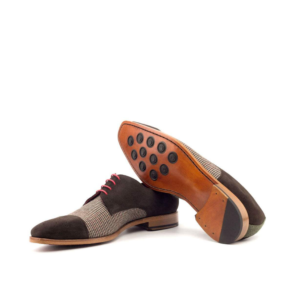 Men's Derby Shoes Leather Brown Green 2694 2- MERRIMIUM