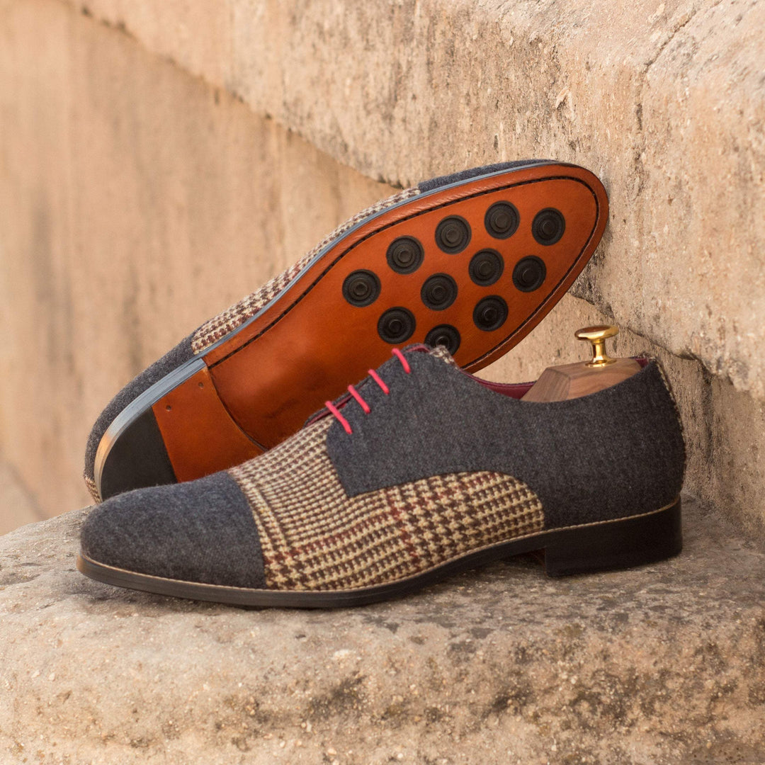 Men's Derby Shoes Leather Brown Grey 3671 1- MERRIMIUM--GID-1368-3671