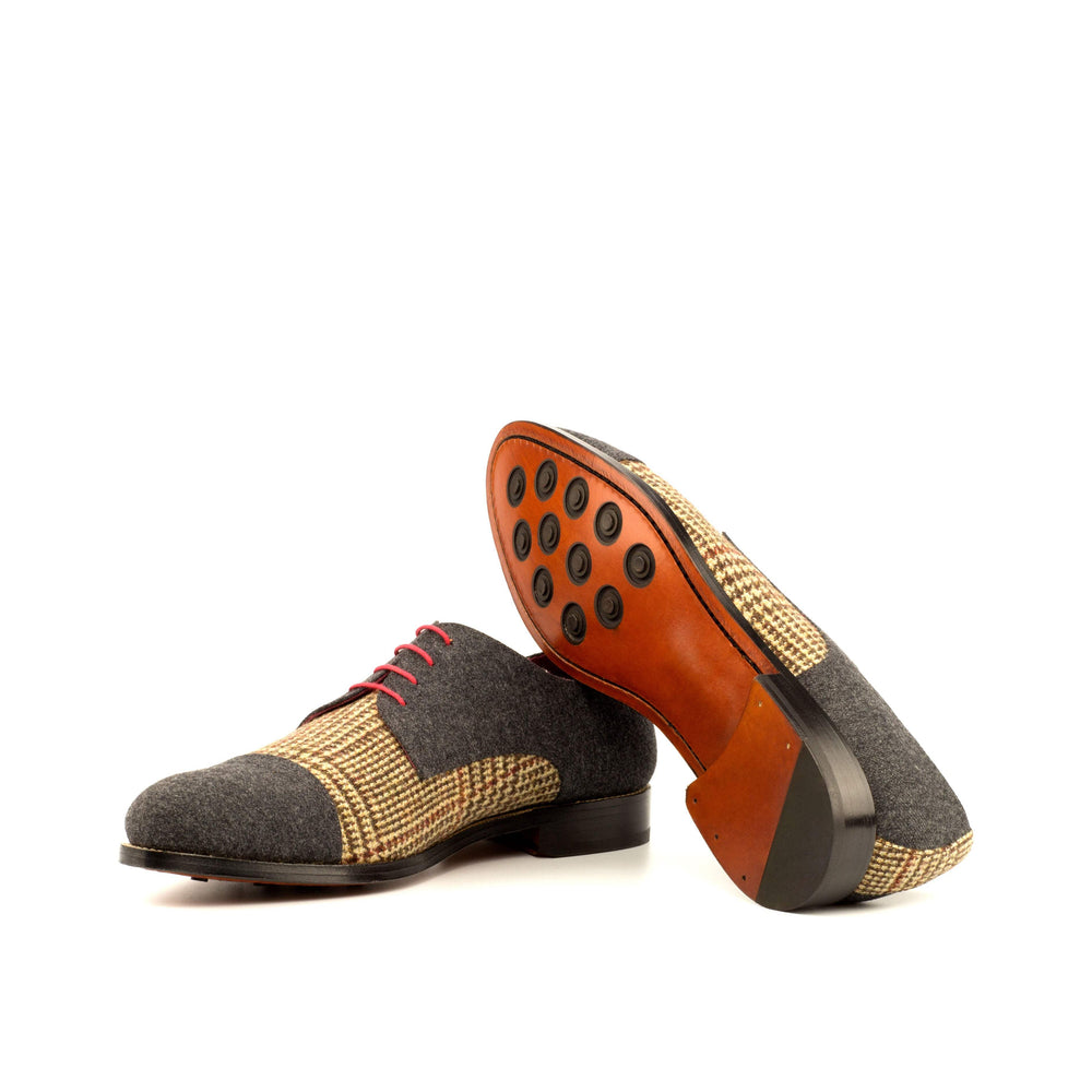 Men's Derby Shoes Leather Brown Grey 3671 2- MERRIMIUM