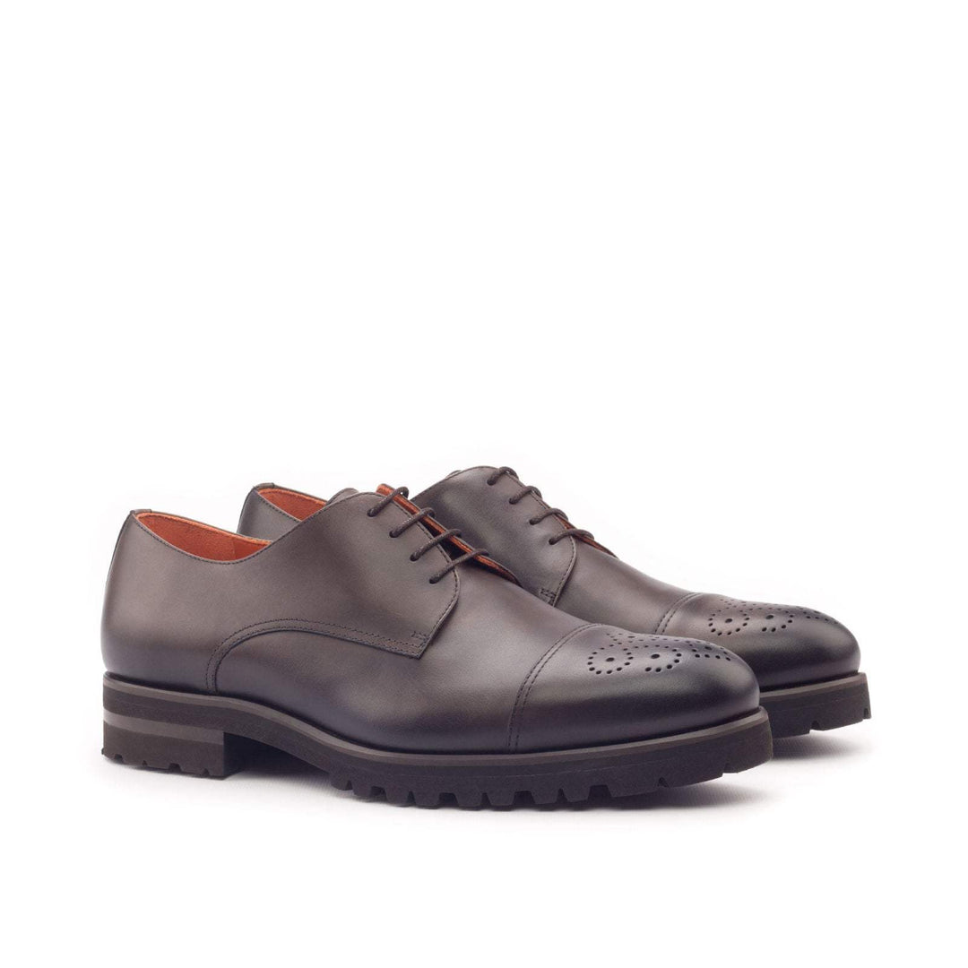 Men's Derby Shoes Leather Dark Brown 2996 3- MERRIMIUM