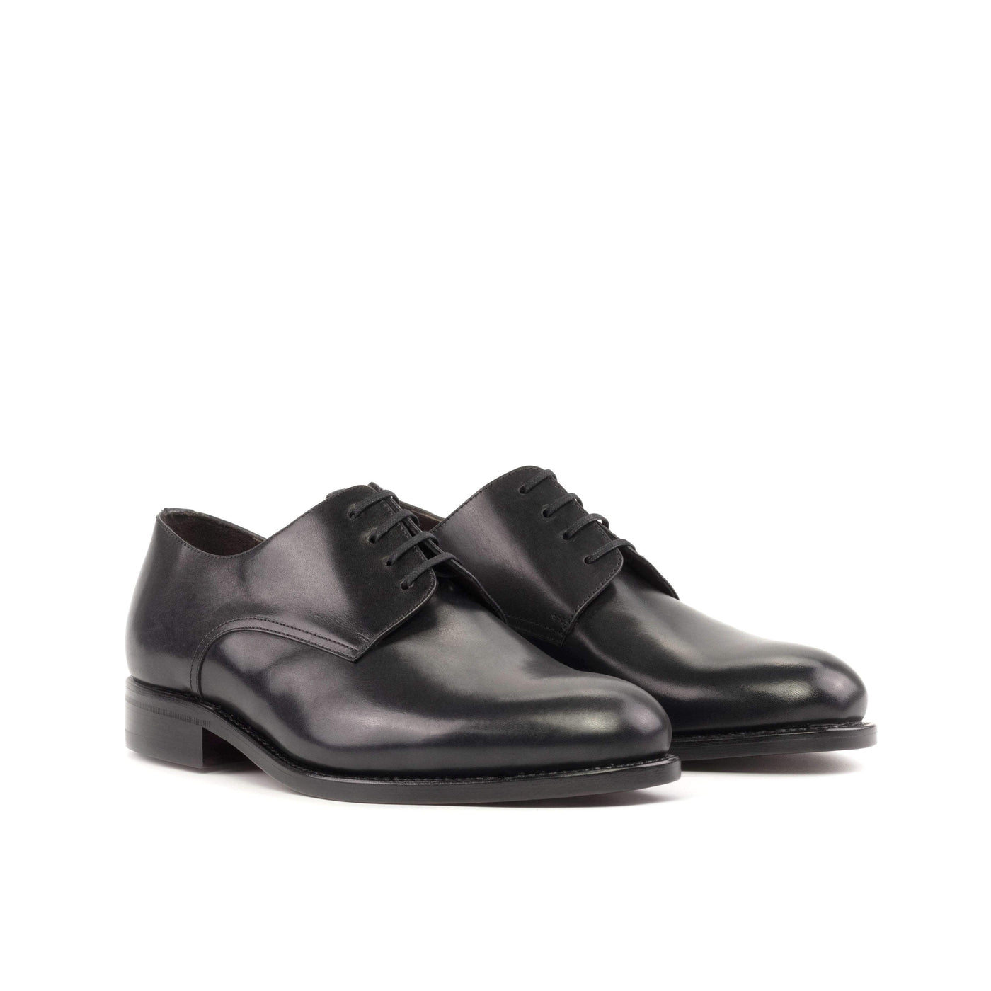 Men's Derby Shoes Leather Goodyear Welt Black 5244 6- MERRIMIUM