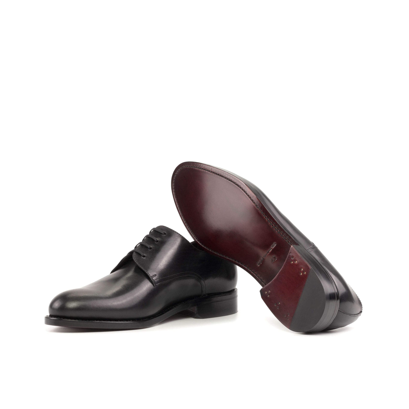 Men's Derby Shoes Leather Goodyear Welt Black 5244 3- MERRIMIUM
