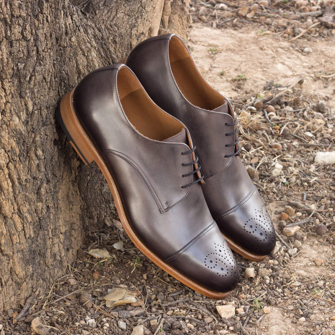 Men's Derby Shoes Leather Grey 2571 1- MERRIMIUM--GID-1685-2571