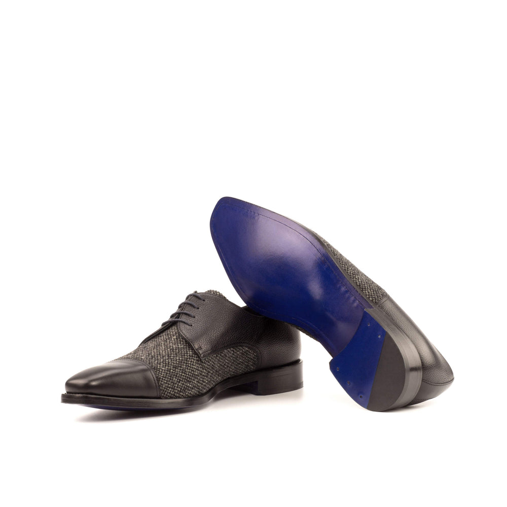 Men's Derby Shoes Leather Grey Black 3900 2- MERRIMIUM