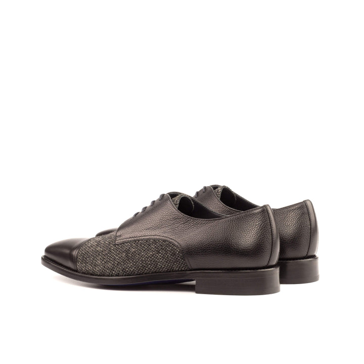 Men's Derby Shoes Leather Grey Black 3900 4- MERRIMIUM