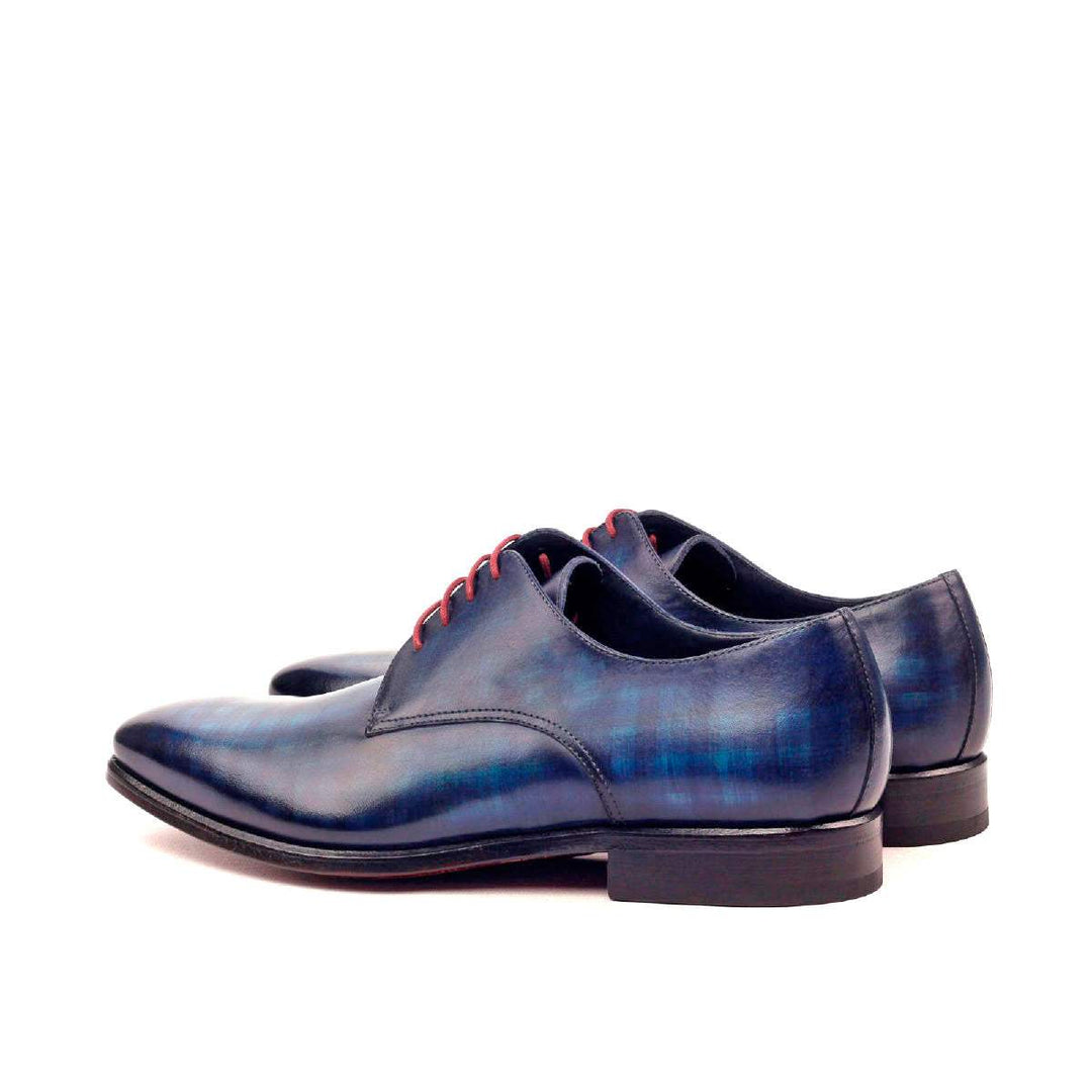 Men's Derby Shoes Patina Leather Blue 2428 4- MERRIMIUM