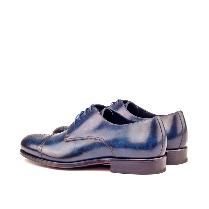 Men's Derby Shoes Patina Leather Blue 2670 4- MERRIMIUM