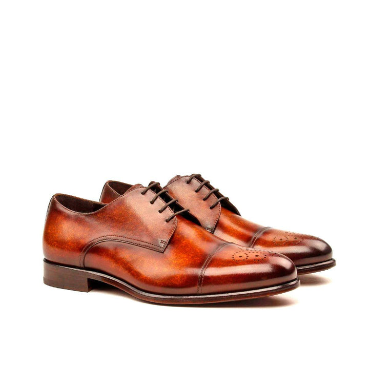 Men's Derby Shoes Patina Leather Brown 2508 3- MERRIMIUM