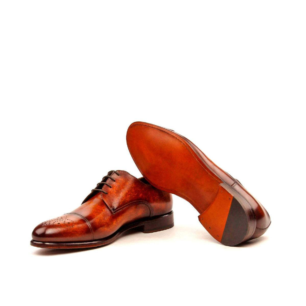 Men's Derby Shoes Patina Leather Brown 2508 2- MERRIMIUM