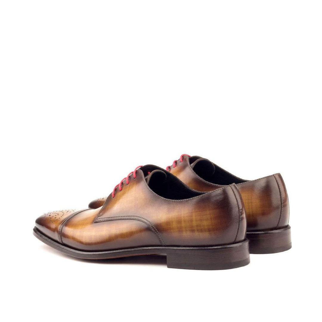 Men's Derby Shoes Patina Leather Brown Dark Brown 2715 4- MERRIMIUM