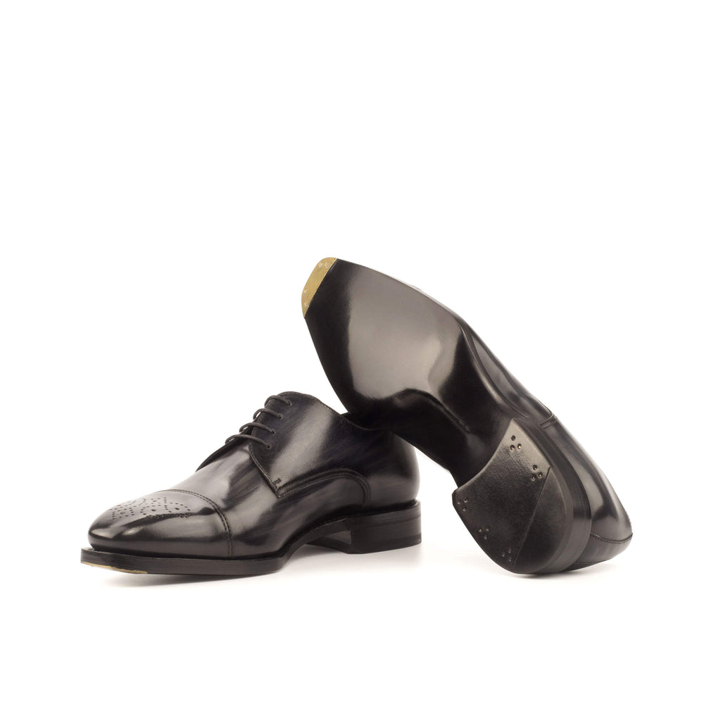 Men's Derby Shoes Patina Leather Goodyear Welt Grey 3718 2- MERRIMIUM