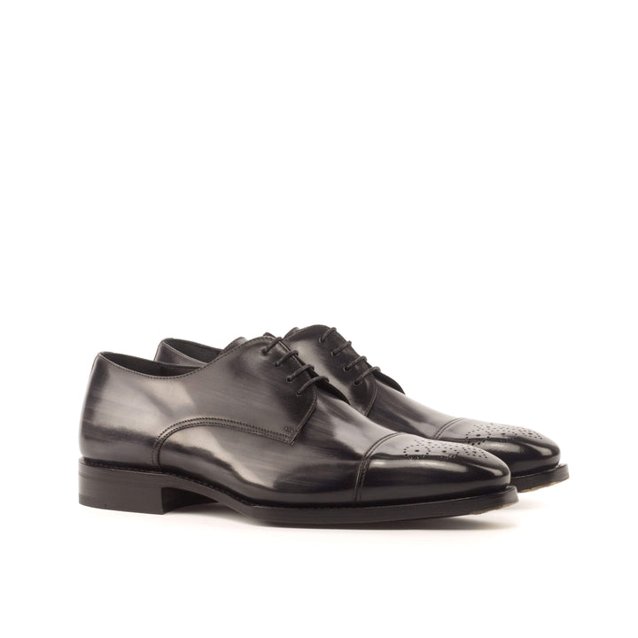 Men's Derby Shoes Patina Leather Goodyear Welt Grey 3718 3- MERRIMIUM