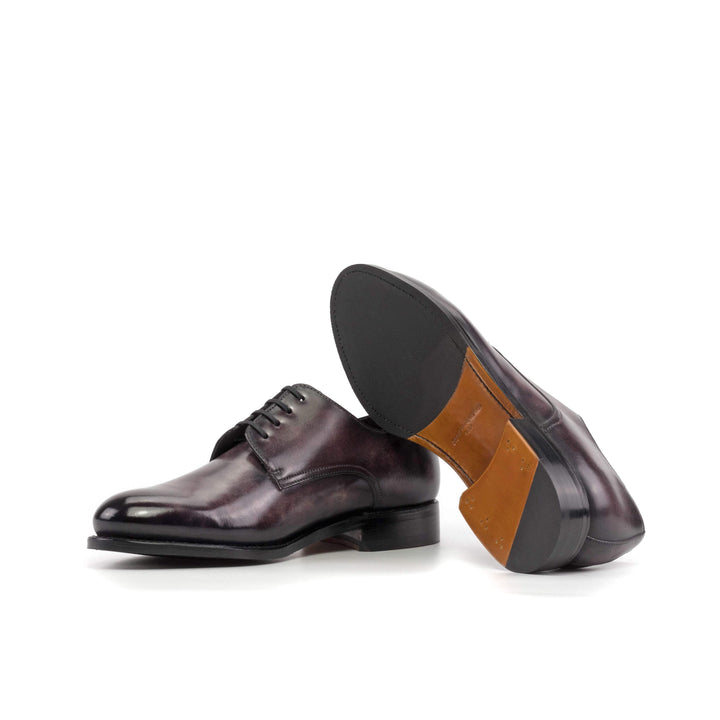 Men's Derby Shoes Patina Leather Goodyear Welt Violet 5680 3- MERRIMIUM