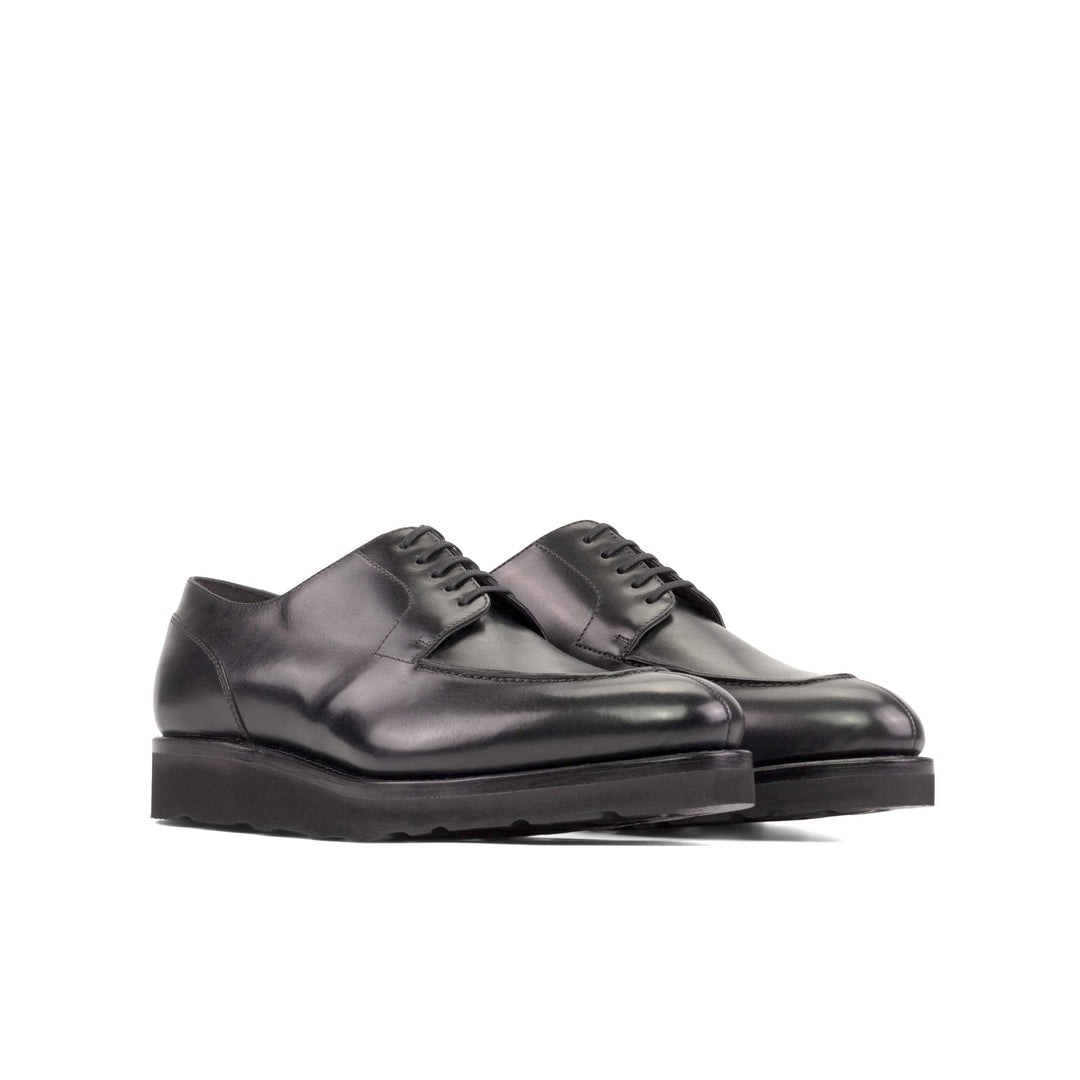 Men's Derby Split Toe Shoes Leather Goodyear Welt Black 5390 6- MERRIMIUM