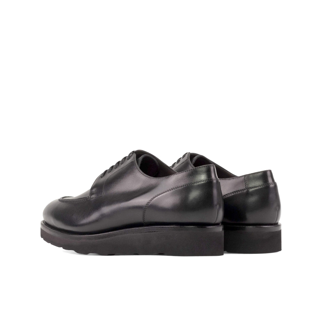 Men's Derby Split Toe Shoes Leather Goodyear Welt Black 5390 4- MERRIMIUM
