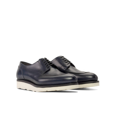 Men's Derby Split Toe Shoes Leather Goodyear Welt Blue 5377 6- MERRIMIUM