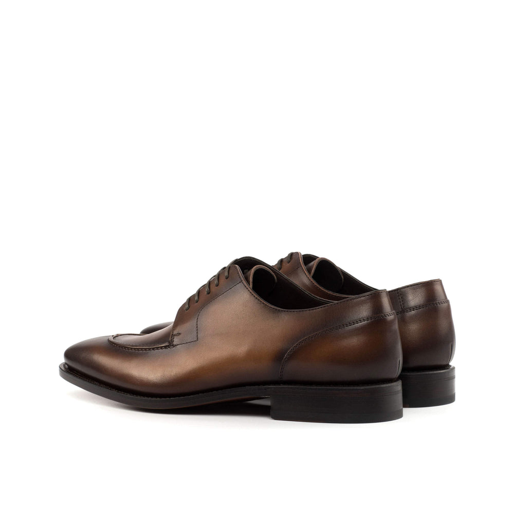 Men's Derby Split Toe Shoes Leather Goodyear Welt Brown 4307 2- MERRIMIUM